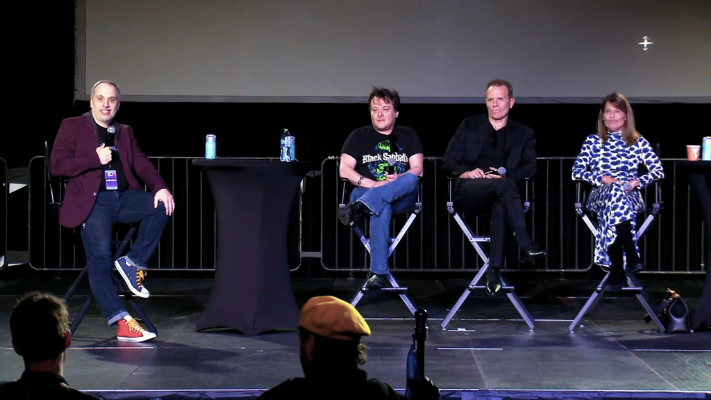 Craig Price moderating the Terminator panel at FanX 2024